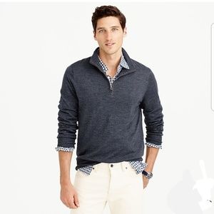 J. Crew Merino Wool Half Zip Sweater
